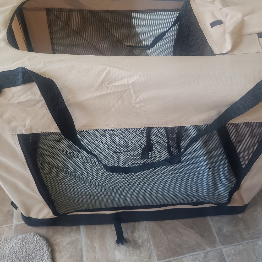 Jespet 3-Door Collapsible Soft-Sided Dog Crate